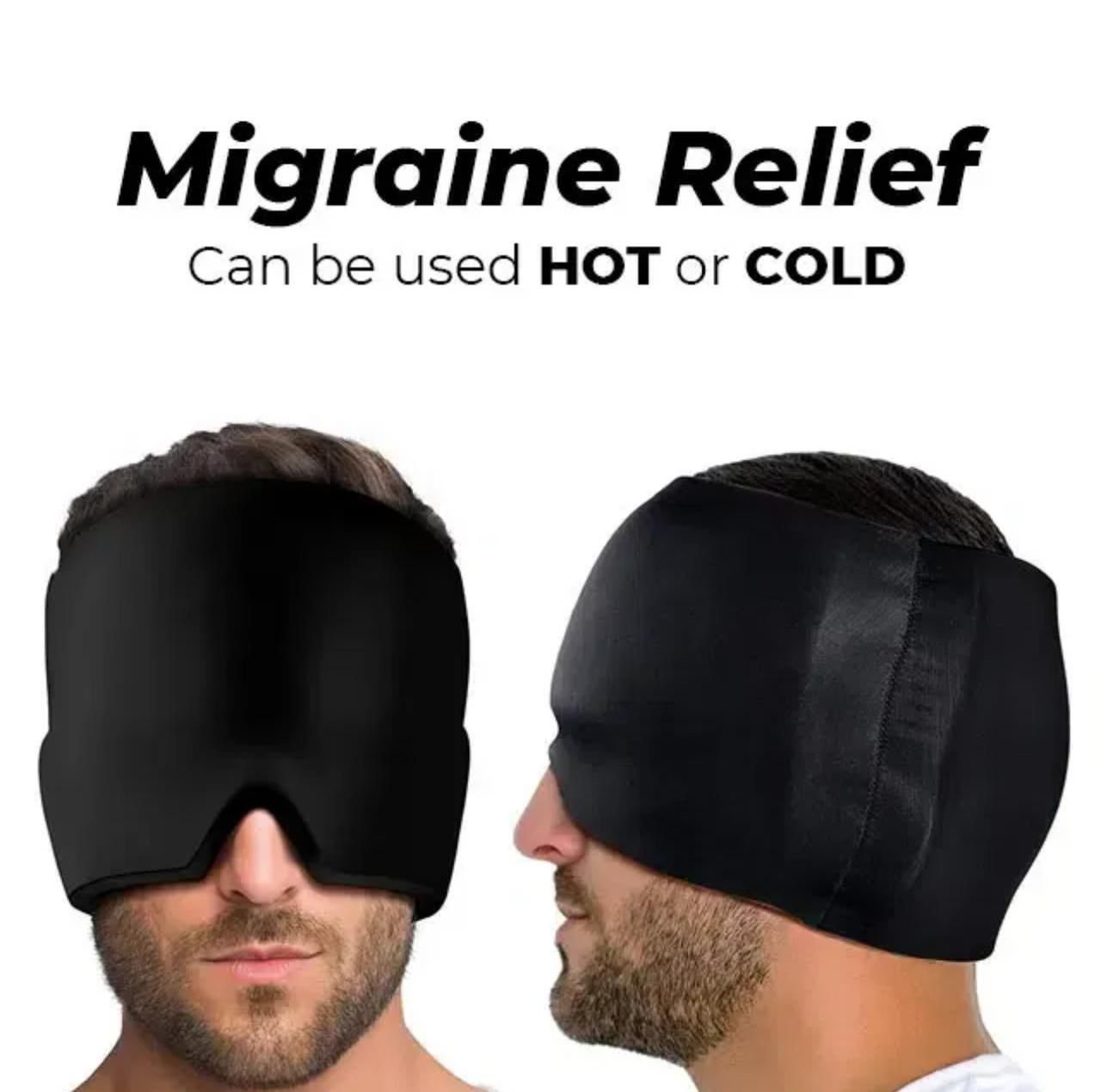 TheraRelief 360° Migraine & Headache Relief Ice Mask – Cooling Gel Head Wrap for Stress, Tension, Sinus & Eye Pain