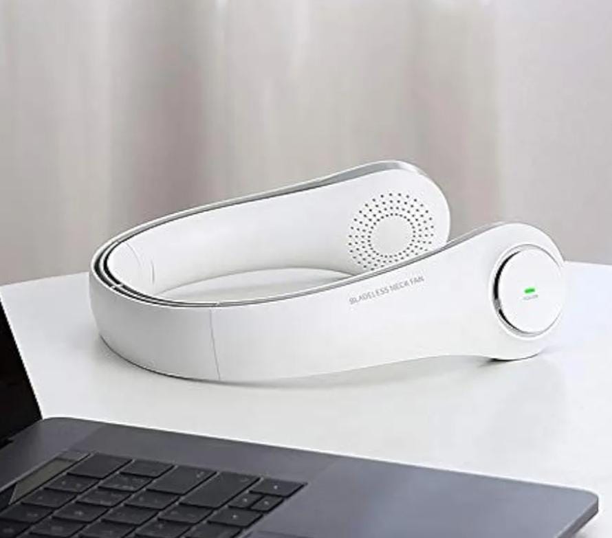 Bladeless Neck Fan – 360° Cooling, 3 Speeds, Portable & Rechargeable Hands-Free Fan