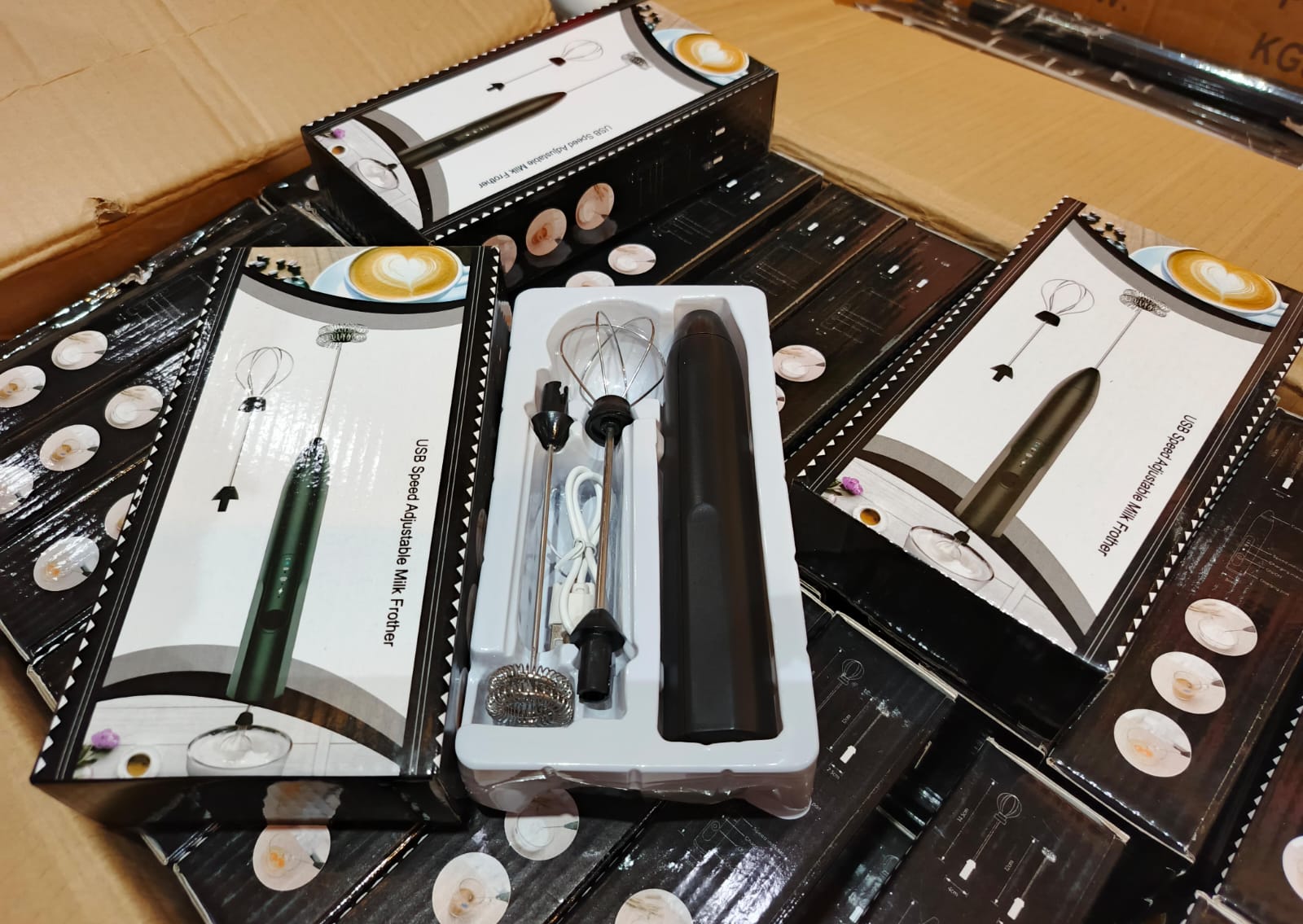 Portable Rechargeable Coffee Beater with Multiple Speeds