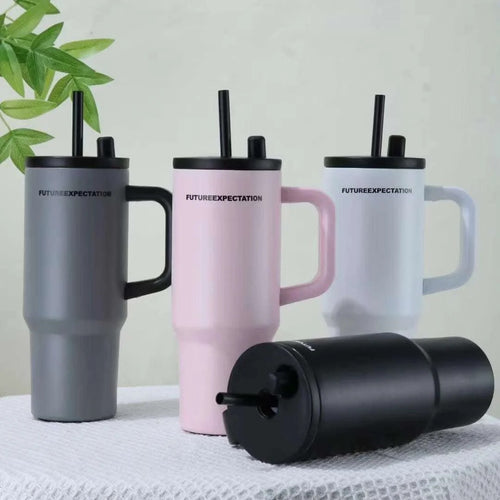 710ML Stainless Steel Tumbler with Straw & Handle – Premium Vacuum Insulated
