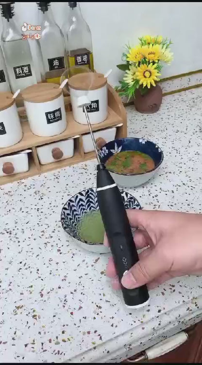 Portable Rechargeable Coffee Beater with Multiple Speeds