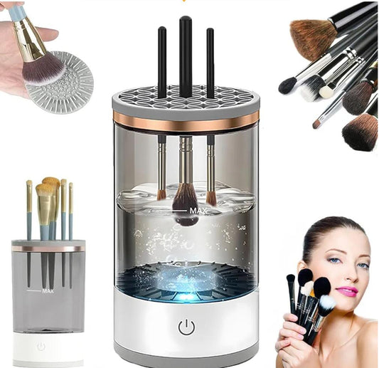 Electric Makeup Brush Cleaner – Automatic Deep Cleaning & Drying Machine for All Brush Types