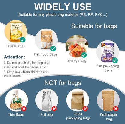 Rechargeable Mini Heat Sealer – Portable Airtight Bag Sealing Machine for Food Storage