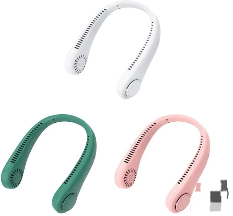 Bladeless Neck Fan – 360° Cooling, 3 Speeds, Portable & Rechargeable Hands-Free Fan