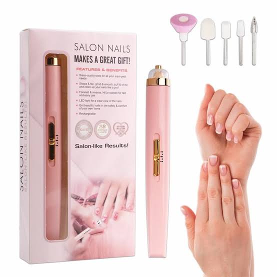 Flawless Nail Salon Trimmer – Rechargeable At-Home Nail Care Kit for Perfect Nails