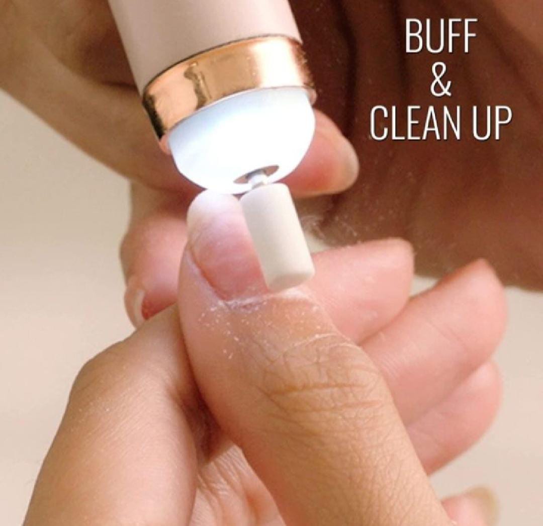 Flawless Nail Salon Trimmer – Rechargeable At-Home Nail Care Kit for Perfect Nails