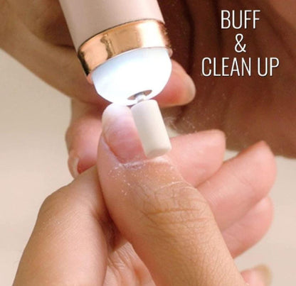 Flawless Nail Salon Trimmer – Rechargeable At-Home Nail Care Kit for Perfect Nails