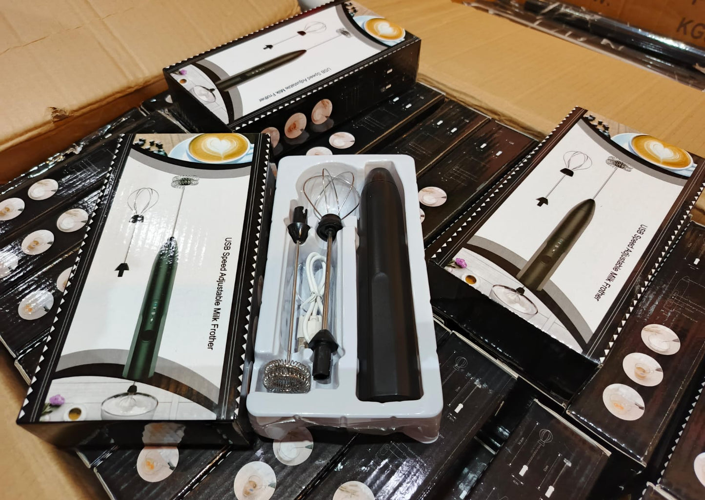 Portable Rechargeable Coffee Beater with Multiple Speeds